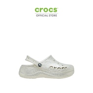 CROCS รองเท้าลำลองผู้หญิง BAYA PLATFORM GLITTER CLOG รุ่น 208459-160 - STUCCO