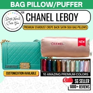 [𝐁𝐍𝐂𝐓👜]💚 Chanel LeBoy Bag Pillow Shaper | Premium Stardust Satin Silk Storage Puffer Insert | Ready 