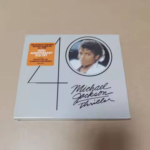 Classic Superstar MJ Michael Jackson Music Record Thriller 40th Anniversary Album 2pcs CD Cosplay Co