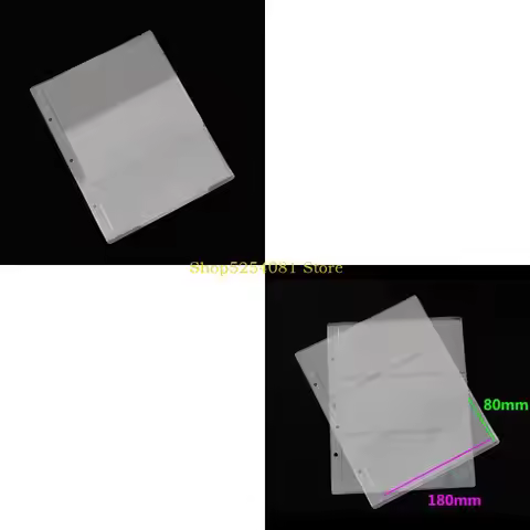 AXYC 1 Sheet 3 Pockets Money Collection Album Page Pocket Currency for Protect Bag Loose Leaf Money 