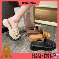 READY STOCK WOOHUU Thick Women's Sandal Kasut Wanita Casual Wedges Flip