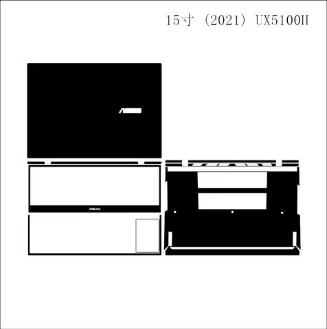 KH Laptop Sticker Skin Cover Protector Guard for ASUS ZenBook Duo 14 UX481 X UX4100E X Pro 15 (2021)