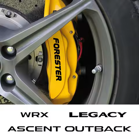 6PCS Car Brake Caliper Stickers Heat Resistant Decor Decal Auto Accessories For Subaru Forester XV O