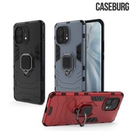 小米11 Mi 11 CASEBURG Hybrid R Case 磁貼指環扣 座枱支架 四邊全包手機殼 手機套 4853A