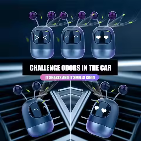 Creative Car Air Freshener Auto Mini Robot Air Vent Accessories Car Aromatherapy Outlet Clip Parfum 