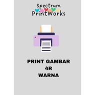 PRINT GAMBAR 4R WARNA, 4R PHOTO PRINTING