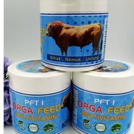 PFT 1 ORGA FEED - Multivitamin Pengemok Lembu,Kambing, Rusa,Ternakan Ruminan