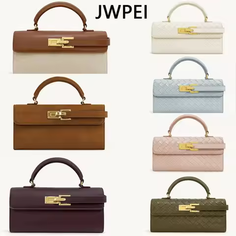 JW PEI Tote Bag, Small Square Bag, Niche Style, Handbag, Crossbody Bag, Mini, Maillard Kelly Bag