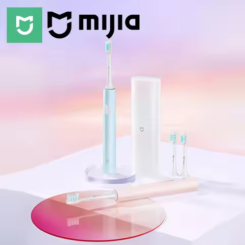 MIJIA T200/T200C Sonic Electric Toothbrush,2 Mode,2 Brush Heads,Whitening Toothbrush,USB‑C 25 Day Ba
