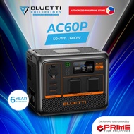 AUTHORIZED BLUETTI AC60P 600W Portable Power Station – 504Wh LiFePO₄ | Improved Version of AC60: Mor