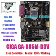 Gigabyte GA-B85M-D3V Motherboard M-ATX Intel B85 LGA1150 DDR3 16GB SATA2/3 VGA