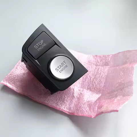 New 4F1905217E Chrome Start Stop Engine Button Switch For AUDI A6 C6 S6 RS6 2009 2010 2011 4F1 905 2