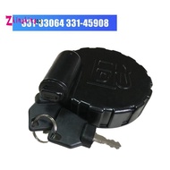 1 PCS 331/45908 331/33064  Cap  Tank Side Lock Cover Black with 2 Keys ABS for  Excavator 3CX 3CXE 4