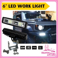 6" Inch LED Work Light 16 LED 12-24V Spot Beam Driving Fog Lamp 48W Offroad SUV Car Set Motorcycle Truck Trailer
