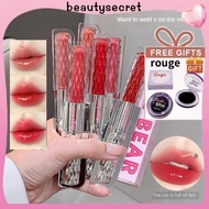 24h Shipping [FREE GIFT]Gegebear Light Smooth Lipstick+Rouge Moisturizing Mirror Color Lipstick Fast