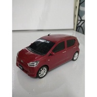 Original daihatsu mira es, Japan perodua axia,1/20 diecast toy car,metallic red,very details,nice co