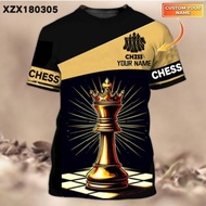 Chess King's Diverse Design Trends Elevate International Chess 3D tshirt-s-5xl, Free Customization
