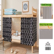 【Free Gift】Dormitory Curtain Bed Curtain For Double Deck Bed Set Bunk Bed Curtains Mosquito Net 120x