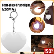4Pcs Heart-shaped Purse Light Purse Heart LED Light Handbag Lamp USB Rechargeable Automatic Motion A