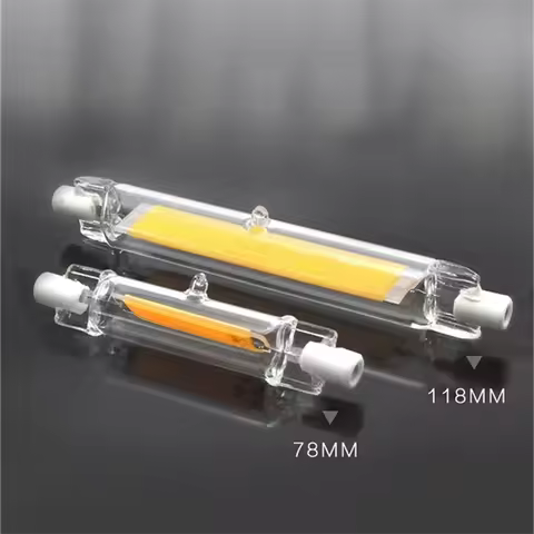 Dimmable R7S LED COB Light Bulb 78mm 118mm Glass Tube Floodlight 220V 20W 50W Cool/Warm/Natural Whit