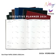 Executive Planner 2024 A4 Size Corporate Planner Planning Column Calendar Diary Table Desk Yearly Mo