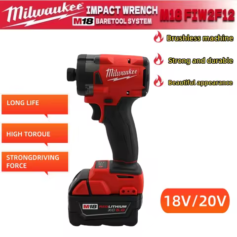 Original 100%Milwaukee2855-20 brushless 18V Milwaukee portable lithium battery 1/2 impact wrench M18