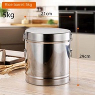 Food Containers Storage Stainless Steel Rice Bucket Soup Bucket Milk Tea Bucket Rice Dispenser 25 kg