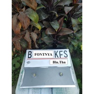 For car number plates, old fonts & new fonts, low price, pair, front and rear