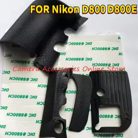 NEW 4PCS Body Rubber Set Grip Rubber+tape Unit For Nikon D800 D800E Camera Repart Part