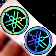 2Pcs/Set Multicolor Laser Sticker Emblem 3D Rubber Logo Decals For Yamaha R1 R3 R15