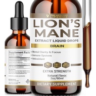 THE HEALTHY LIFE 4 ME Liquid Lions Mane Supplement | Daily Mushroom Supplement for Memory, Focus & C