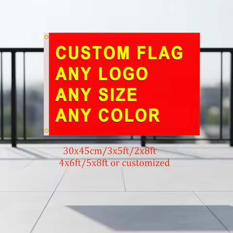 Custom Flag 3x5/2X8/4X6/5X8FT Any Size Banner Flying Free Design Polyester Sport Car Decor Home Gift