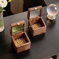 Save Gold Storage Box Gold Bar Dedicated Gold Bean Package Gold 10g20g Black Walnut Solid Wood Jewel