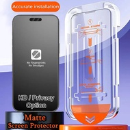 HD Tempered Glass / Matte Privacy, Dust-Free Kit for iPhone 17, 17Air, 17Pro, 17ProMax, 16e, 16, 15,