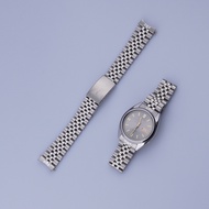 For 19mm Seiko 5 SNXS79 75 77 SNXS80 SNXS81 SNXF05 SNXG47 Silver bracelet Curved Jubilee Watch Band 