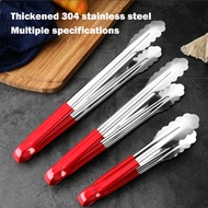 Stainless steel barbecue tongs vegetable tongs buffet steak tongs, baking bread tongs food tongs