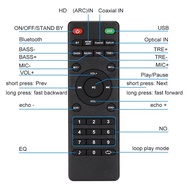 (GPBS) Dual Microphone Karaoke Machine Bluetooth 5.0 Sound Power Amplifier Integrated Amp & U-Disk P