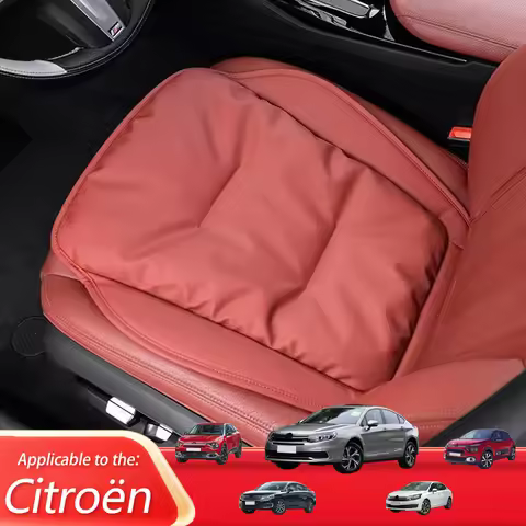 Car Seat Cushion Luxury Leather Support Pad High Rebound Sponge Seat Cover For Citroen C6 C4 C3 C5X 