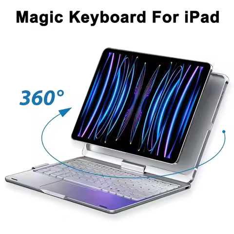 Magic Keyboard Case For iPad Air 11 13 2024 M2,Pro 11 12.9 iPad 10.2 7/8/9th 10th Generation,iPad Co