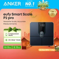 ANKER eufy Smart Digital Bathroom Scale P2 Pro with Wi-Fi Bluetooth, 16 Measurements Including Weigh