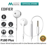 EDIFIER P180 PLUS / P180 USB-C / P205 CLASSIC WIRED EARPHONE WITH MULTIPLE  IN-LINE CONTROL AND BUIL