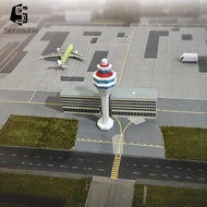 [Serenable] 1:400 Airport Control Tower Model 1 400 Scale Airport Building Model Hand