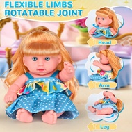 1pc Cute And Exquisite 8-Inch/21 Cm Curly-Haired Doll With A Lovely Polka Dot Design, Realistic Baby