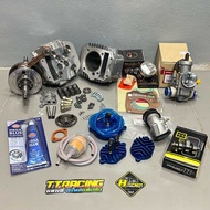 ลูกชุดw125 ข้อเหวี่ยง5/7พร้อมก้าน+ลูก56/57/58/59/60/61/66 พร้อมใส่ +คาบูNproแก้มลิง+ชุดลูกเสื้อw125 