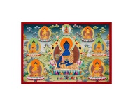 輝煌的藥師佛唐卡  療愈之光