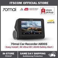 70mai A800s 4K Dash Cam Built-in GPS Dual Vision Rear Cam A800 ADAS 24 Hours Parking Monitor App Control