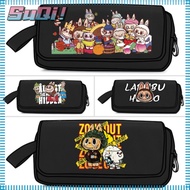 SUQI Pencil Cases, Cute Cartoon Large Capacity Labubu Pencil Bag, Fashion Stationery Bag