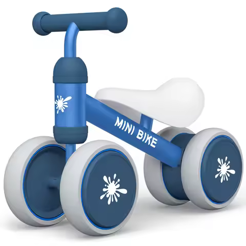 Baby Balance Bikes Rides Toys For 1 Year Old Boys Girls, Anti-Drop Indoor Baby Walker 10-24 Month Ba