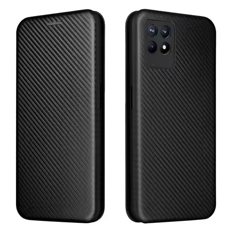 Realme 8i 9i GT 2 Carbon Fiber Texture Leather Case Realme 8 PRO C21 C21Y C11 Shockproof Book Flip C