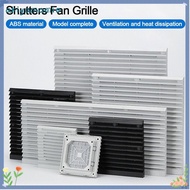 AKIYAMAMIO Cabinet Ventilation Filter, ABS Without Fan Shutters Fan Grille, White Fan Filter